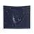 Starry Whale Tapestry - Cosmic Sea Life Wall Hanging