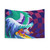 Psychedelic Cat Tapestry Wall Hanging