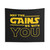 May The Gains Be With You Motivational Tapestry