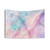 Iridescent Marble Tapestry with Magical Unicorn Design