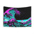Vaporwave Japanese Digital Art Tapestry