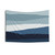 Navy Blue Abstract Landscape Tapestry