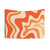 Tangerine Liquid Swirl Retro Modern Abstract Pattern Tapestry