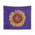 Swirly Sunflower Botanical Tapestry