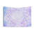 White Mandala Boho Textured Tapestry