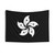 Black and White Hong Kong Flag Tapestry