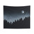 Mystical Forest Tapestry - Moonlight Nature Wall Hanging