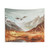 Fantasy Mountain Tapestry with Magical Landscape