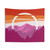 Pride Mountain Tapestry with Subtle Lesbian Pride Flag Design