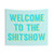 Welcome to the Shitshow Blue and Yellow Tapestry