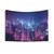 Hong Kong Neo Futuristic Tapestry