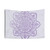 Lavender Mandala Tapestry on White Marble Background