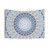 Serenity Mandala Tapestry in Blue, White & Ivory