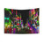 Psychedelic Acid Trip Night Tapestry - Neon Seoul Cityscape
