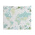 Greenery Mint and Blue Detailed World Map Tapestry