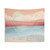Mint and blue abstract moon and beach landscape tapestry