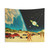 Retro Galaxy Beach Tapestry