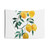 Vibrant yellow lemon watercolor tapestry