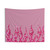 Retro Pink Glitter Flames Tapestry