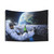 Astronaut Tapestry with Space Collage Artwork