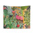 Black Cat in the Garden Tapestry Wall Hanging
