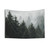 Misty Foggy Fairytale Forest Tapestry