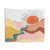 Sunrise Over Valley Boho Tapestry