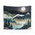Star Lake Tapestry - Celestial Nature Wall Art