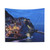 Cinque Terre Italy Sunset Ocean Cliffs Tapestry