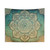 Faded Indian Mandala Tapestry Wall Art