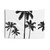 Tropical Palms Monochrome Wall Tapestry