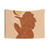 Minimalist Bohemian Woman Tapestry Featuring the Sun, Moon, and a Nude Female Figure
