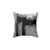 Gray Black Abstract Throw Pillow