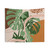 Mid Century Modern Monstera Tapestry - Abstract Botanical Wall Decor