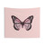 Pastel Pink Monarch Butterfly Tapestry