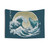 Ukiyo-e Whale Tapestry with The Great Wave of Kanagawa Art