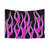 Black & Pink Flames Tapestry - Aesthetic Y2K Home Decor