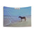 Man Horse Meme Tapestry with Beach Scene
