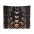 Boho Moon and Flowers Tapestry Wall Hanging