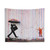 Banksy Inspired Rainbow Umbrella Tapestry