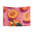 Peaches on Pink Background Tapestry