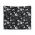 Roses Black and White Floral Tapestry