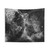 Antique Map Space Stars Black and White Tapestry