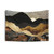 Copper and Gold Mountains Tapestry - Metallic Abstract Landscape Wall Art