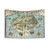 Neverland Map Tapestry - Storybook Wall Art