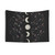 Celestial Botanicals Tapestry with Moon Phases, Stars & Floral Designs