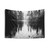 Black and White Nature Reflection Tapestry