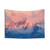 Snow Mountain at Pink Sunset Tapestry