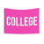 College Dorm Tapestry in Pink and White