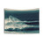 Surfer's Dream Black and White Wave Tapestry